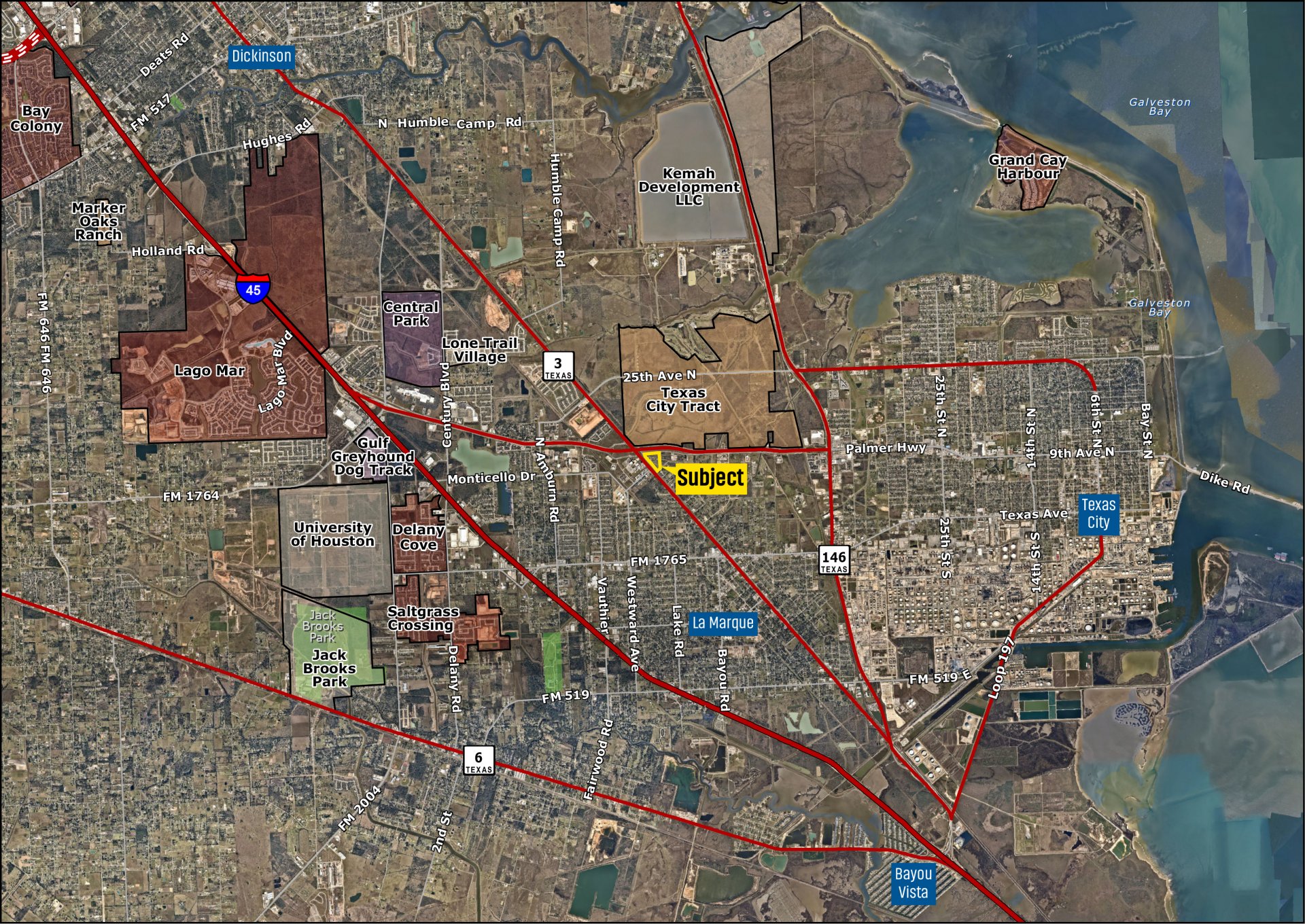 12.7 acres SEC FM 1764 and Hwy 3