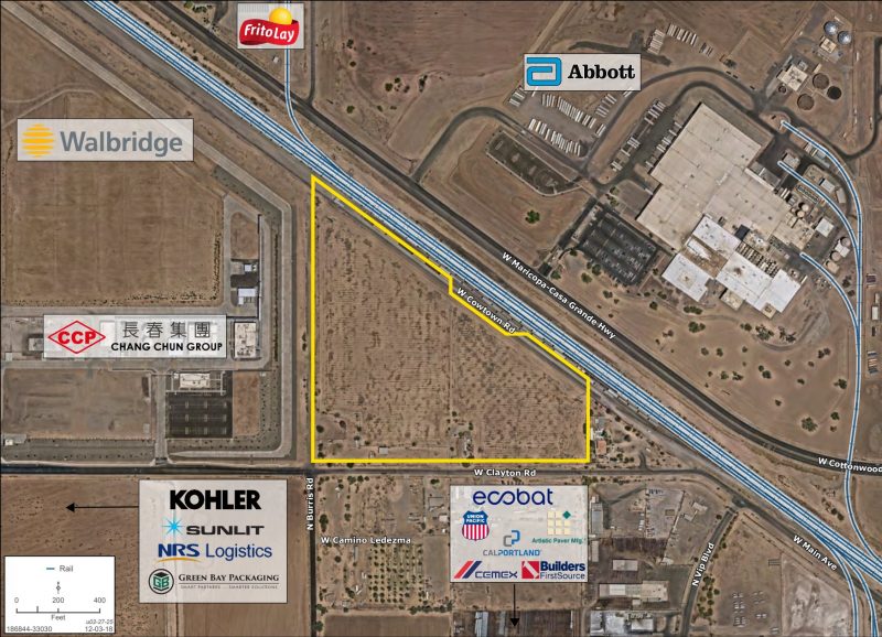 ±27.92 Rail Served Acres Available