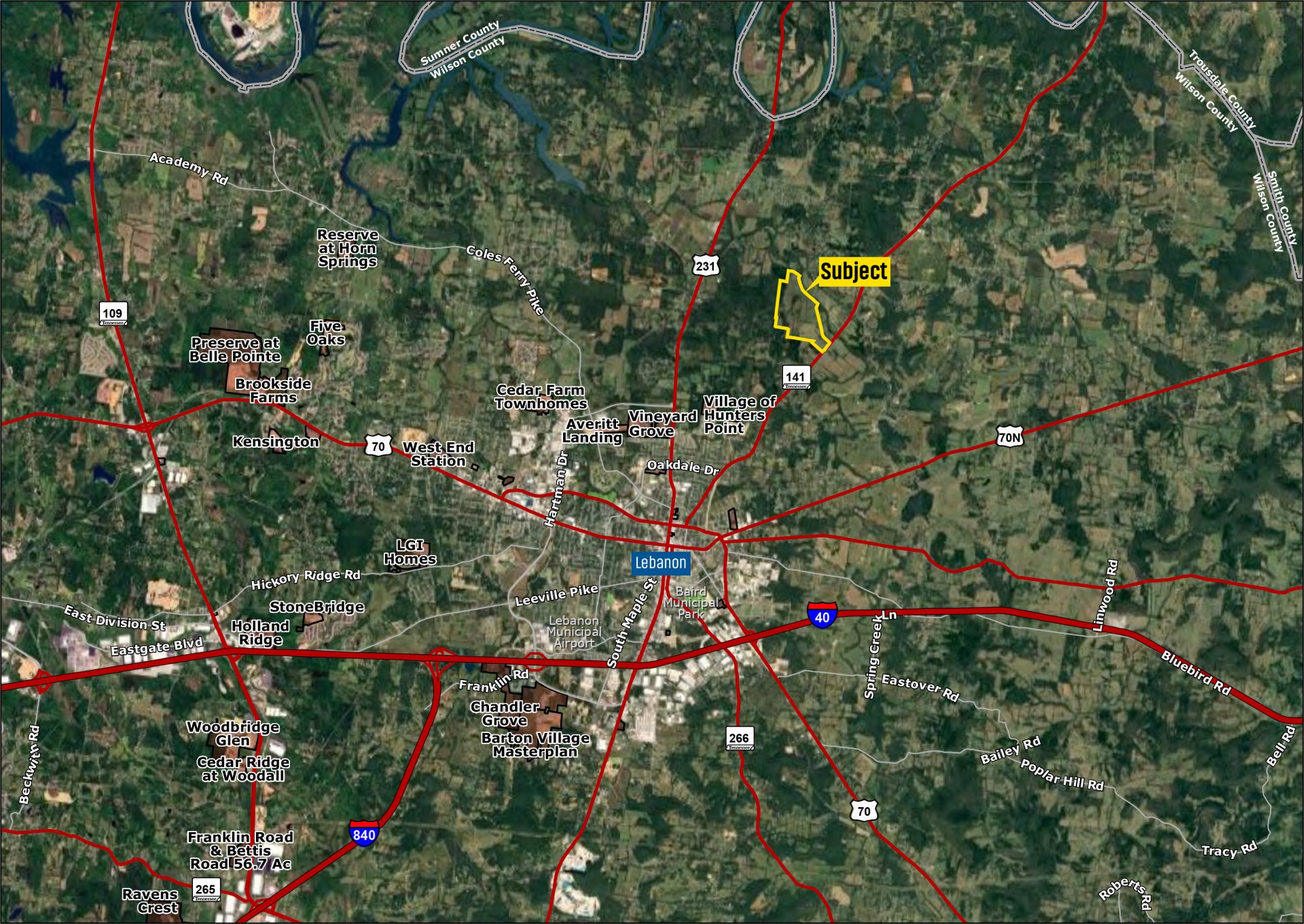 ±317 Acre Wilson County Single Family Development