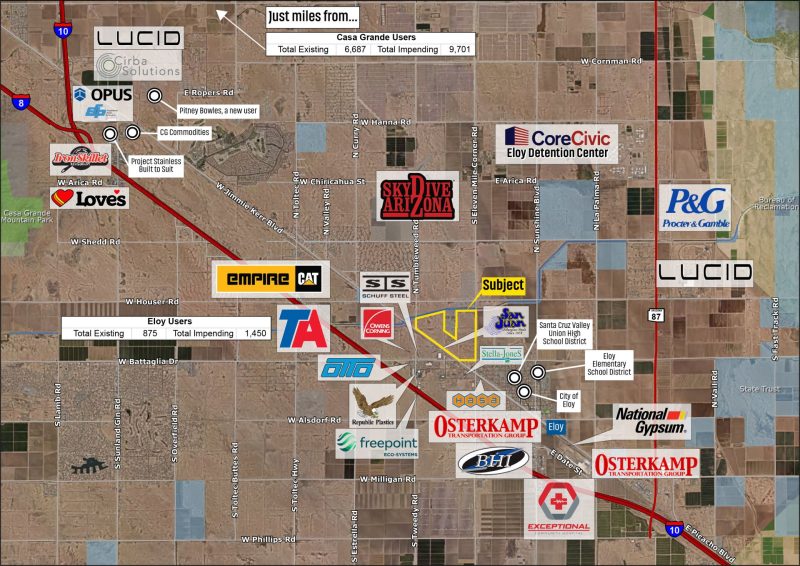 ±354.75 INDUSTRIAL/MIXED USE ACRES OF PADS AVAILABLE