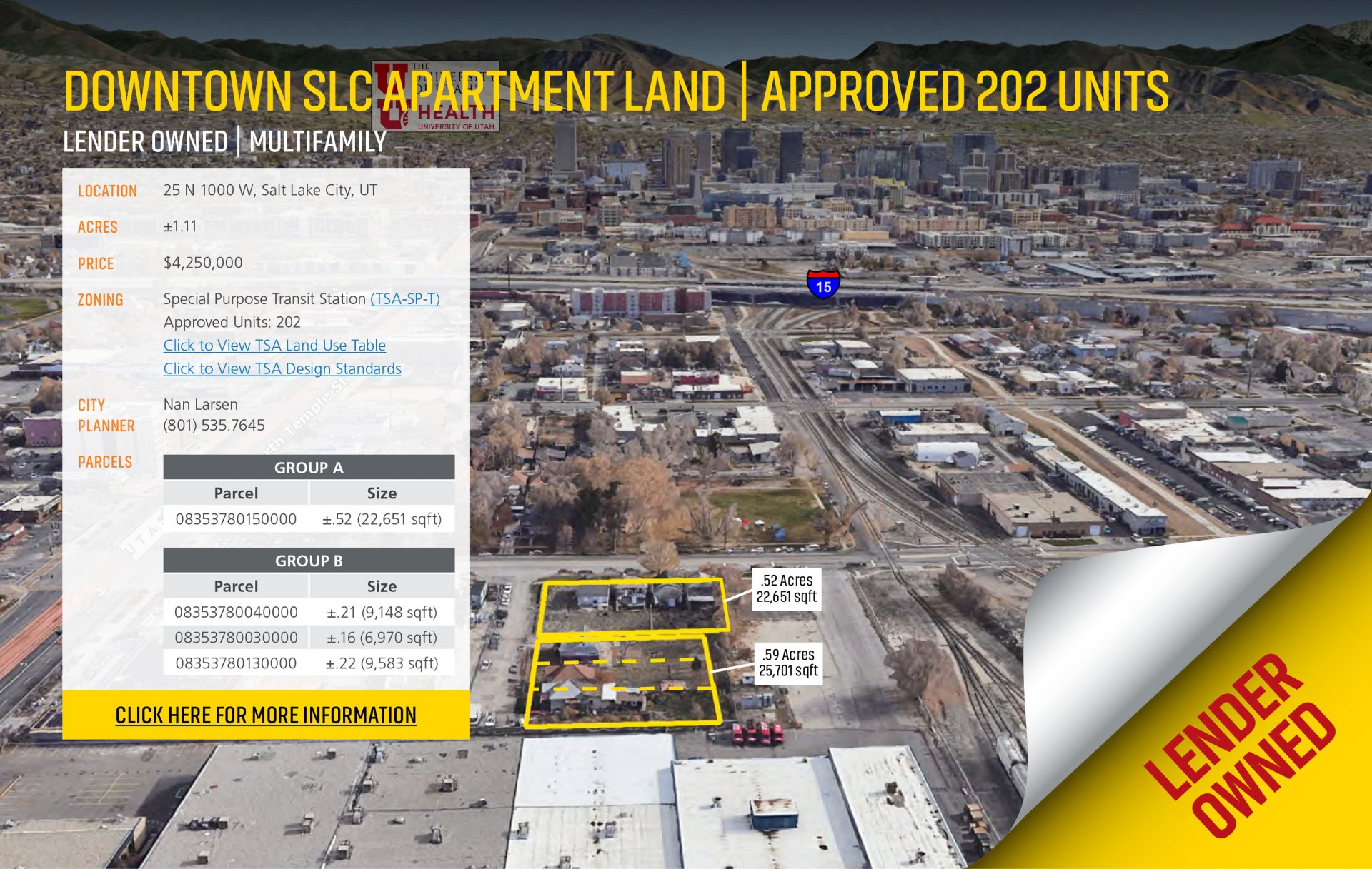Downtown Salt Lake City Apartment Land