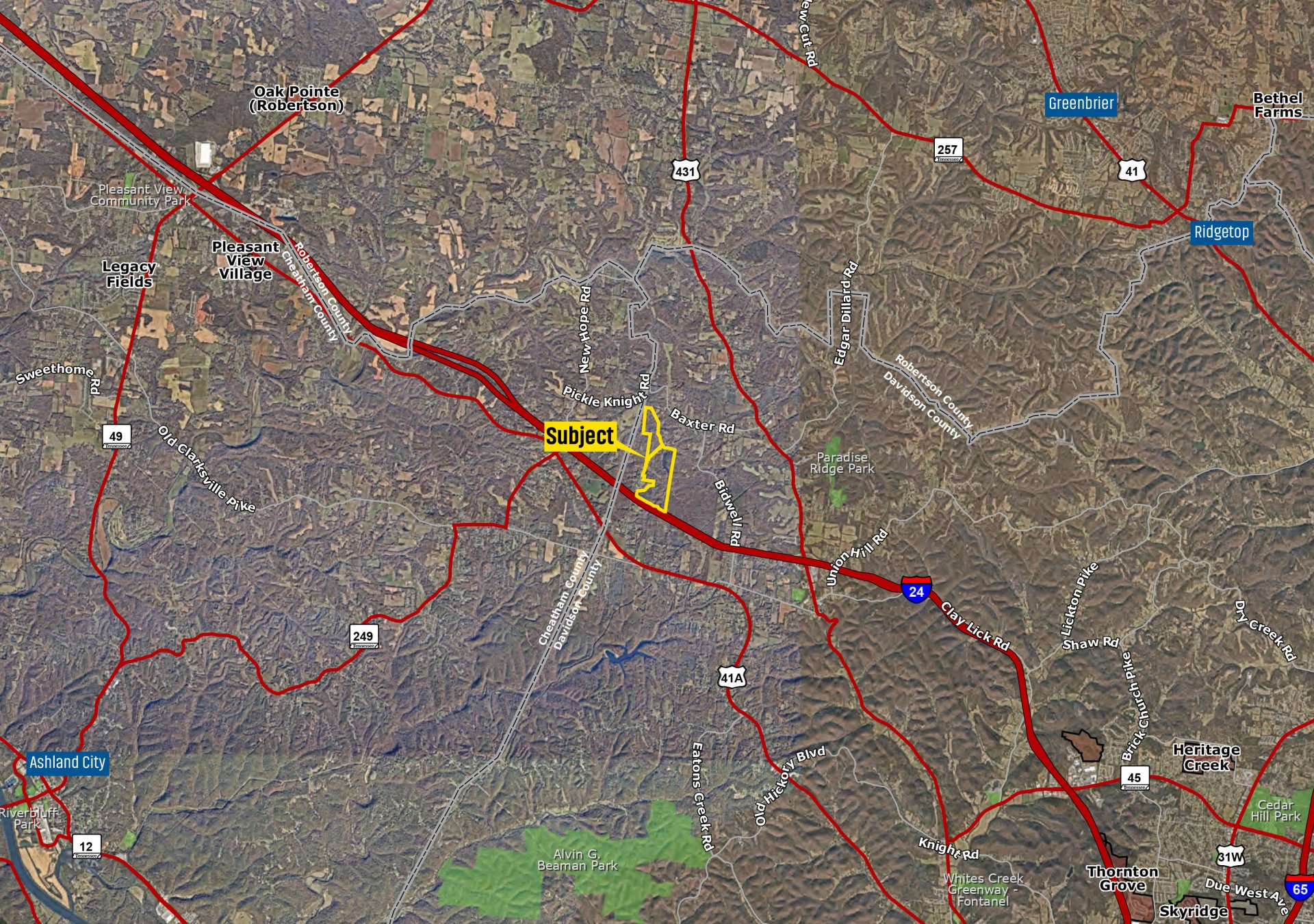 FOR SALE : ±261 ACRES | JOELTON, TN