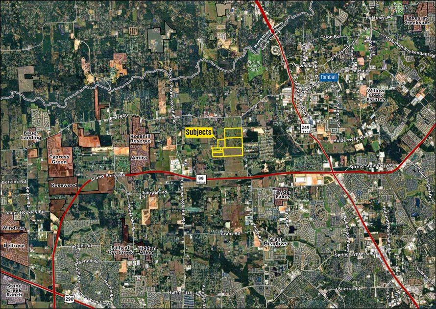 Toll Brothers and Tri Pointe Homes Purchase 445-acre Assemblage of Eight Parcels for Residential Development in Harris County, Texas