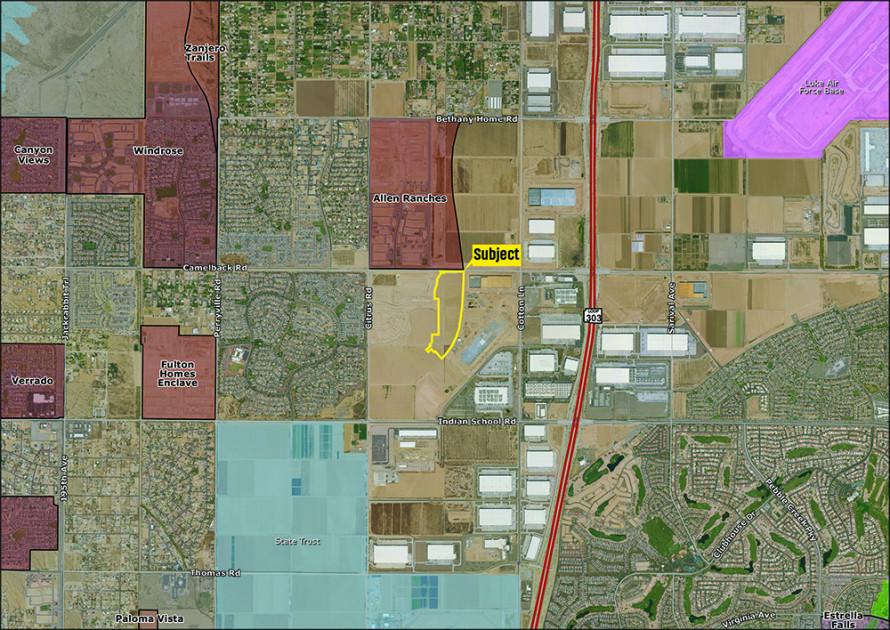ViaWest Group Acquires 53.1 acres at Camelback Road and Loop 303 for Industrial Development