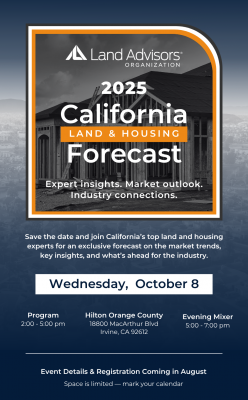 Ca Land & Housing Forecast 2025 Save The Date V2